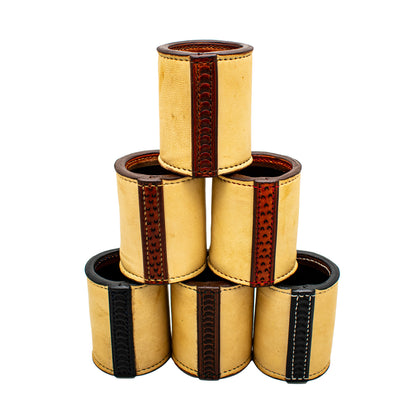 Buckskin Dice Cup