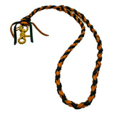 Braided Leather Lanyard